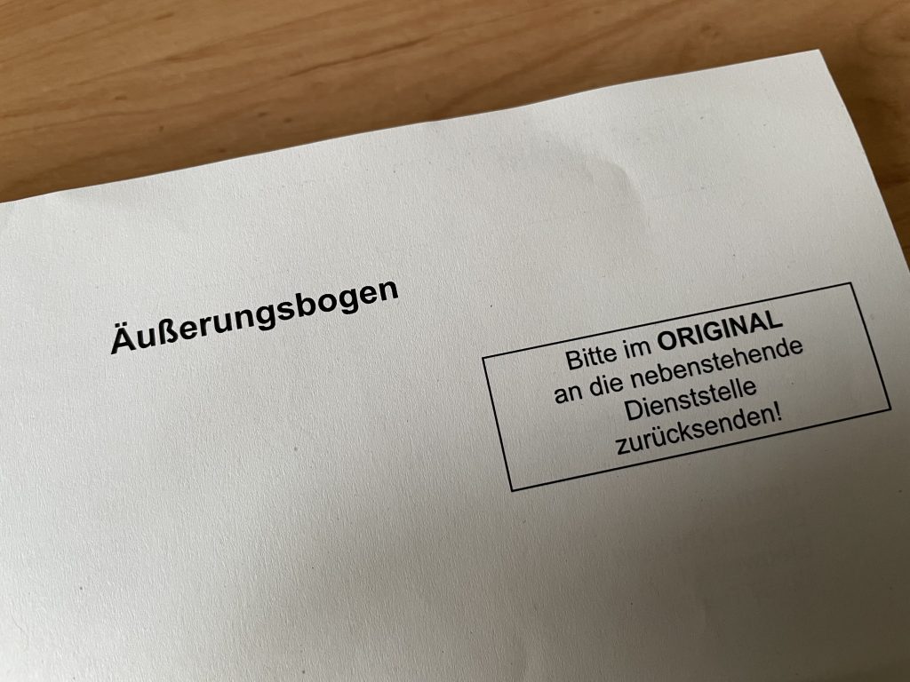 Vorladung als Beschuldigter (2024)